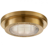 Ralph Lauren Grant Natural Brass 6.25" Solitaire LED Flush Mount 
