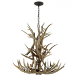 Ralph Lauren Straton Natural Bone Single Tier Chandelier 