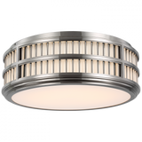 Ralph Lauren Perren Polished Nickel and Glass 18" LED Flush Mount 