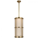 Ralph Lauren Perren Natural Brass and Glass Rods 10" LED Pendant 