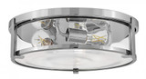 Hinkley Lowell Medium Flush Mount Chrome 