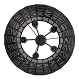 Hinkley Luca Medium Single Tier Chandelier Black 28.0"W x 10.75"H x 28.0"L Black Shade 