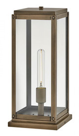 Hinkley Max Medium Pier Mount Lantern Burnished Bronze 7.25"W x 17.0"H x 7.25"L LED 