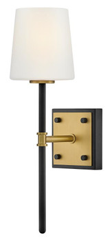 Hinkley Saunders Medium Sconce Black 