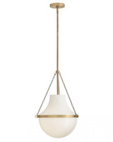 Hinkley Collins Globe Pendant Heritage Brass 