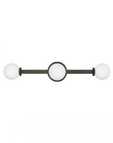 Hinkley Audrey Medium Three Light Vanity Black Oxide 