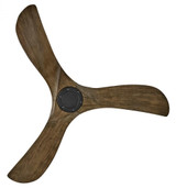 Hinkley Swell Illuminated 56" LED Smart Fan Matte Black 56"W x 15"H Driftwood Blade 