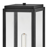 Hinkley Max Medium Pier Mount Lantern Black 7.25"W x 17.0"H x 7.25"L 