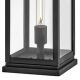 Hinkley Max Medium Pier Mount Lantern Black 7.25"W x 17.0"H x 7.25"L LED 