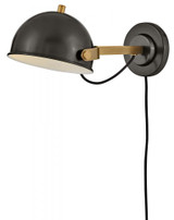 Hinkley Spence Medium Adjustable Single Light Sconce Black Oxide 