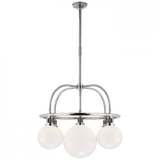 Ralph Lauren McCarren Single Tier Chandelier - Polished Nickel 