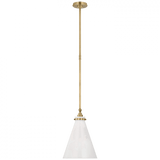 Visual Comfort & Co. Signature Collection Parkington 11" Conical Pendant, Visual Comfort & Co. Signature Collection CHC 5530AB-WG D9DLD 