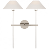 Visual Comfort & Co. Signature Collection Hackney 25" Double Tail Sconce, Visual Comfort & Co. Signature Collection SP 2026PN-L D9DLR 