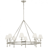 Visual Comfort & Co. Signature Collection Classic 42" Ring Chandelier, Visual Comfort & Co. Signature Collection CHC 5819PN-L D9DM1 