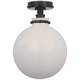 Visual Comfort & Co. Signature Collection Parkington 10" Globe Flush Mount, Visual Comfort & Co. Signature Collection CHC 4526BZ-WG DD5FV 