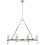 Visual Comfort & Co. Signature Collection Classic 42" Ring Chandelier, Visual Comfort & Co. Signature Collection CHC 5819PN DD5FZ 