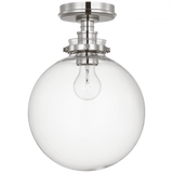 Visual Comfort & Co. Signature Collection Parkington 10" Globe Flush Mount, Visual Comfort & Co. Signature Collection CHC 4526PN-CG DD5JM 