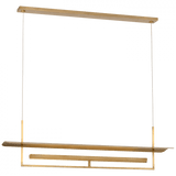 Visual Comfort & Co. Signature Collection Tristan 54" Reflector Linear Chandelier, Visual Comfort & Co. Signature Collection IKF 5140HAB DD6F5 