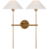 Visual Comfort & Co. Signature Collection Hackney 25" Double Tail Sconce, Visual Comfort & Co. Signature Collection SP 2026HAB-L D9CM6 