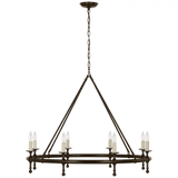 Visual Comfort & Co. Signature Collection Classic 42" Ring Chandelier, Visual Comfort & Co. Signature Collection CHC 5819BZ D9CP6 