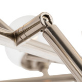 Dallas Chandelier, 18-Light, Polished Nickel, Clear Glass, Swivel Arms, 58"W (89032 3CHN9)