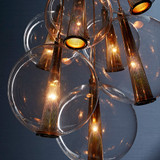 Caviar Pendant, 8-Light, Brown Nickel, Smoke Glass, 28.5"W (DK89903 32HLM)