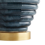 Bartoli Table Lamp, 1-Light, Amalfi Porcelain, Gold Leafed Wood, Ivory Microfiber Shade/Matching Lining, 29"H (17497-659 3JPX1)