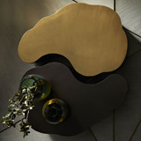 Meadow Cocktail Table, Antique Brass, Iron, Oval, 36"W (2100 3FLA2)