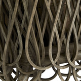 Strata Lounge Chair, Gray Wash, Rattan, 30"H (5594 3JRXM)