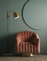 Springsteen Chair, Dusty Rose Velvet, 32.5"H (8138 3JTUJ)