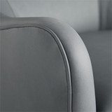 Delfino Chair, Anchor Grey Leather, 30.5"H (8142 3JTUN)