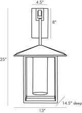Temple Wall Sconce, 1-Light, Antique Brass, Opal Glass, 25"H (DB49011 3JNZC)