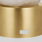 Visual Comfort & Co. Modern Collection Mina Alabaster Accent Rechargeable Table Lamp 