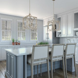 Blakely Pendant, 3-Light, Antique Silver, 12.25"W