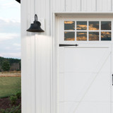 Brock Outdoor Wall Lantern, 1-Light, Black, 13.25"H