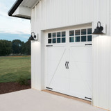 Brock Outdoor Wall Lantern, 1-Light, Black, 13.25"H