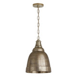 Sedona Outdoor Pendant, 1-Light, Oxidized Nickel, 12"W