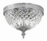 Ceiling Mount Flush Mount - Polished Chrome 8"H