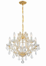 Maria Theresa Chandelier - Gold, Swarovski Strass Crystal 17"H