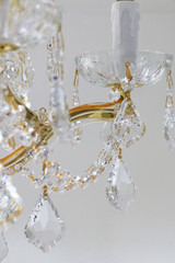 Brentwood Chandelier - Gold, Swarovski Spectra Crystal 19"H