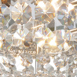 Ceiling Mount 2 Light Flush Mount - Polished Chrome, Swarovski Spectra Crystal 6.5"H