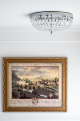 Ceiling Mount 3 Light Flush Mount - Polished Chrome, Swarovski Spectra Crystal 6.5"H, Crystorama (712-CH-CL-SAQ 20GV2)