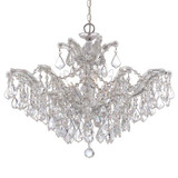 Maria Theresa Chandelier - Polished Chrome, Swarovski Spectra Crystal 20"H