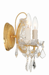Maria Theresa Wall Sconce - Gold, Swarovski Strass Crystal 12.5"H