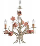 Southport Chandelier - Sage Rose 22"H
