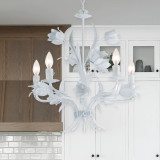 Southport Chandelier - Wet White 22"H