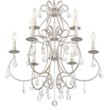 Ashton Chandelier - Olde Silver, Hand Cut Crystal 31"H, Crystorama, (5019-OS-CL-MWP 29MUK)