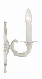 Paris Market Wall Sconce - Antique White 9.75"H