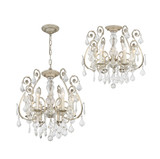 Regis Chandelier - Olde Silver, Swarovski Strass Crystal 20"H