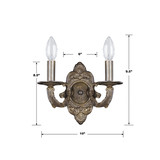 Paris Market Wall Sconce - Venetian Bronze 9.5"H